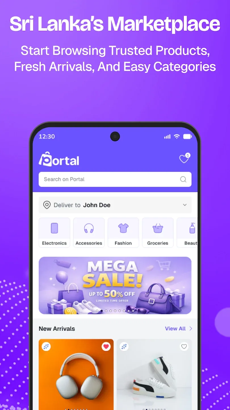 Portal Online Shopping App: screenshot 1 of 5