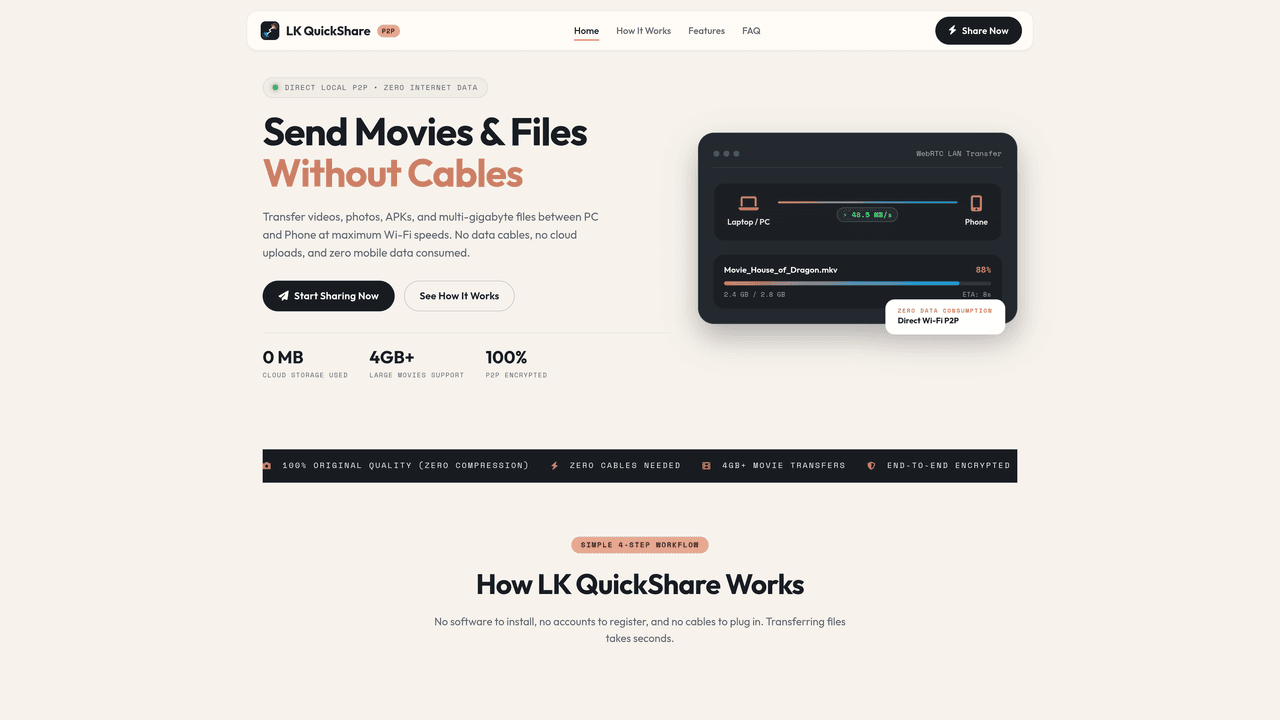 LK QuickShare: screenshot 2 of 5